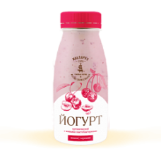 Йогурт питьевой со вкусом вишни-черешни 2,4% 0,25 кг