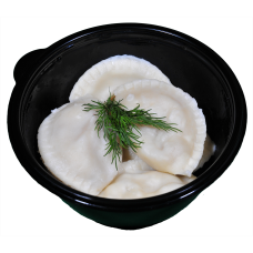 Готовое горячее блюдо вареники с картошкой и грибами ручной лепки 0,2 кг